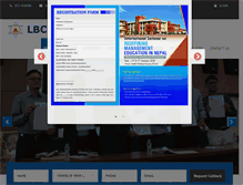 Tablet Screenshot of lbc.edu.np